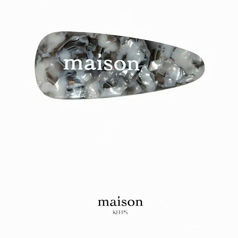 maison KEEPS | Original maison Logo Hair Clip | กิ๊บติดผมราคาต่อชิ้น ส่งต่อกิ๊บ หนีบผม ส่งต่อ maison