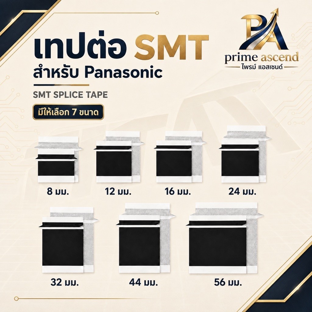 เทปต่อ SMT สำหรับ Panasonic ป้องกันไฟฟ้าสถิต SMT Splice Tape / Carrier Tape Splice Tape