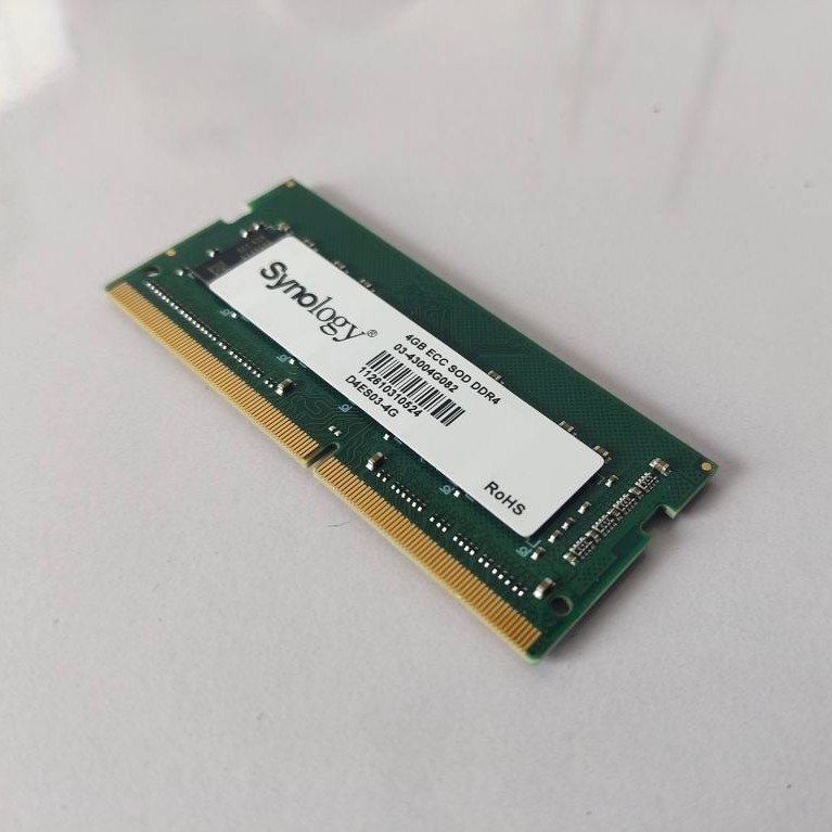 [แท้ถอดเครื่อง] Synology RAM 4GB DDR4 ECC SODIMM (D4ES03-4G) แรมถอดจาก NAS เครื่องใหม่ ไม่ผ่านการใช้