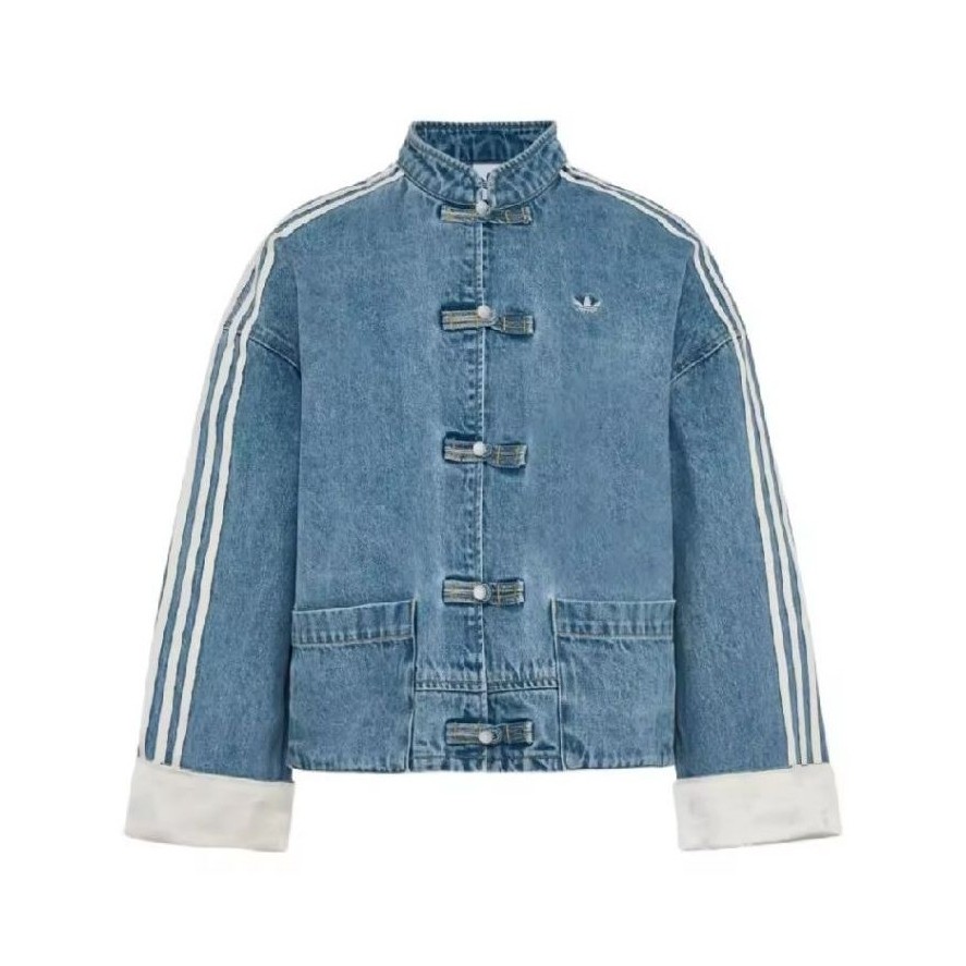 adidas chinese jacket jean size s