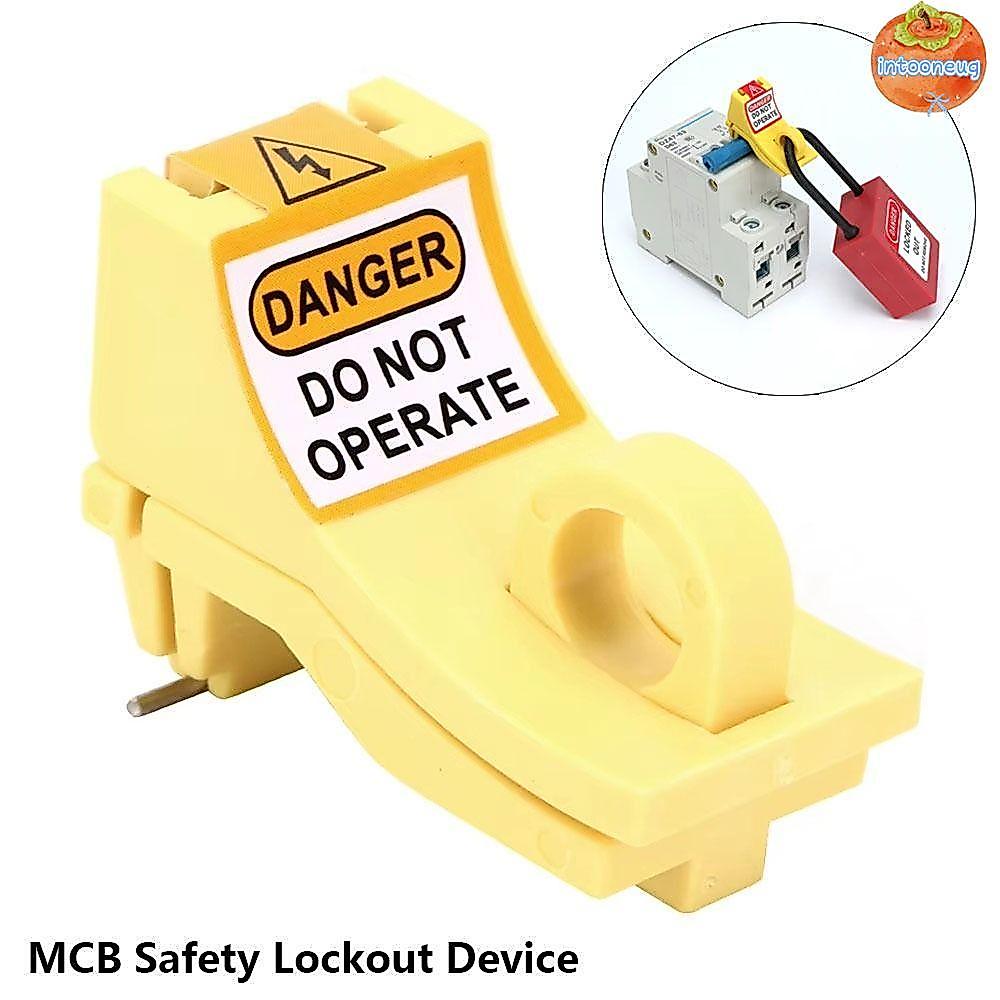 INTOO 1 ชิ้น Circuit Breaker Lockout อุปกรณ์, Outward Pin Compact Mechanical Design MCB Safety Locko
