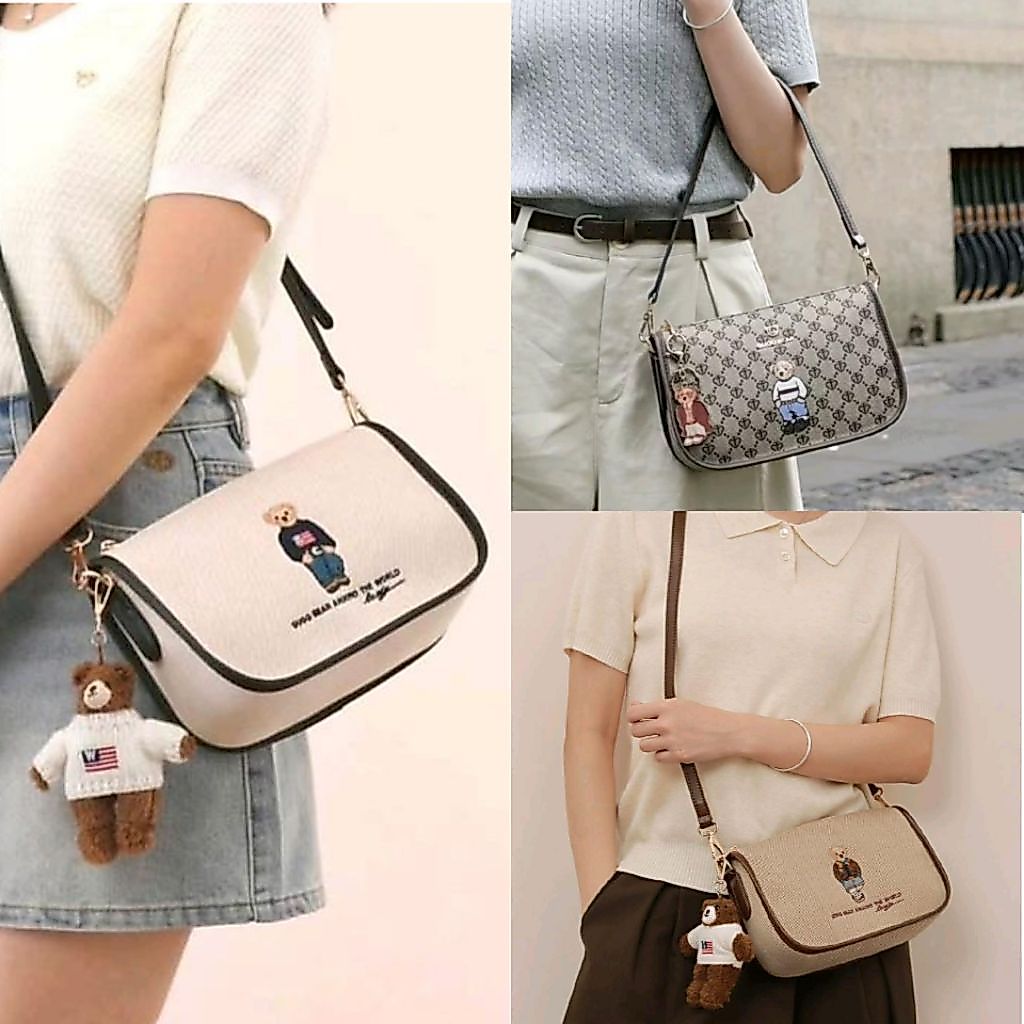 TTWNBEAR GUOO BEAR ORIGINAL - GU1497 - GU1428 - GU1474 - GU1665 - TTWN BEAR Woman Sling Bag - WOMENS