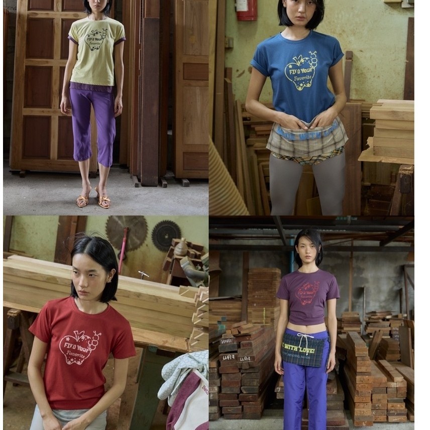 Cady short sleeve Top เสื้อยืดแขนสั้นทรงพอดีตัว