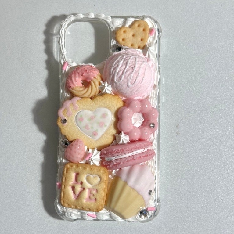 (ip13/14) Decoden phonecase เคสโทรศัพท์วิปครีม🍥🍓