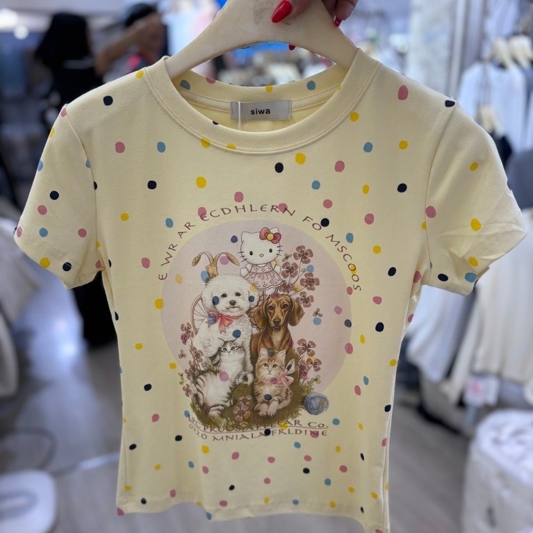 #Siwa เสื้อยืดงานนำเข้า งานสกรีนน้องหมาสวยใส่สบาย