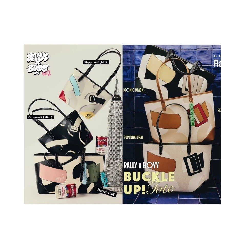 พร้อมส่ง กระเป๋า Rally x Boyy Buckle Up! Tote ใช้โค้ดส่วนลด20-30% ได้ค่ะ แท้ 100% มีหลักฐานการซื้อจากแบรนด์