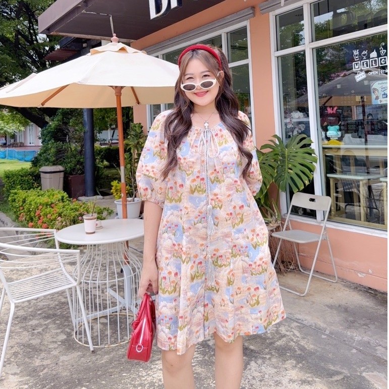 NITAAN(46/52)จั๊มสูทปลาดาว ที่สุดของใจ ชอบมากๆผ้าคอตตอน คอรูดได้เอง สายเชือกลูกปัด ขาบานฟีลกระโปรงกางเกง เป้ายาว ไม่รั้ง