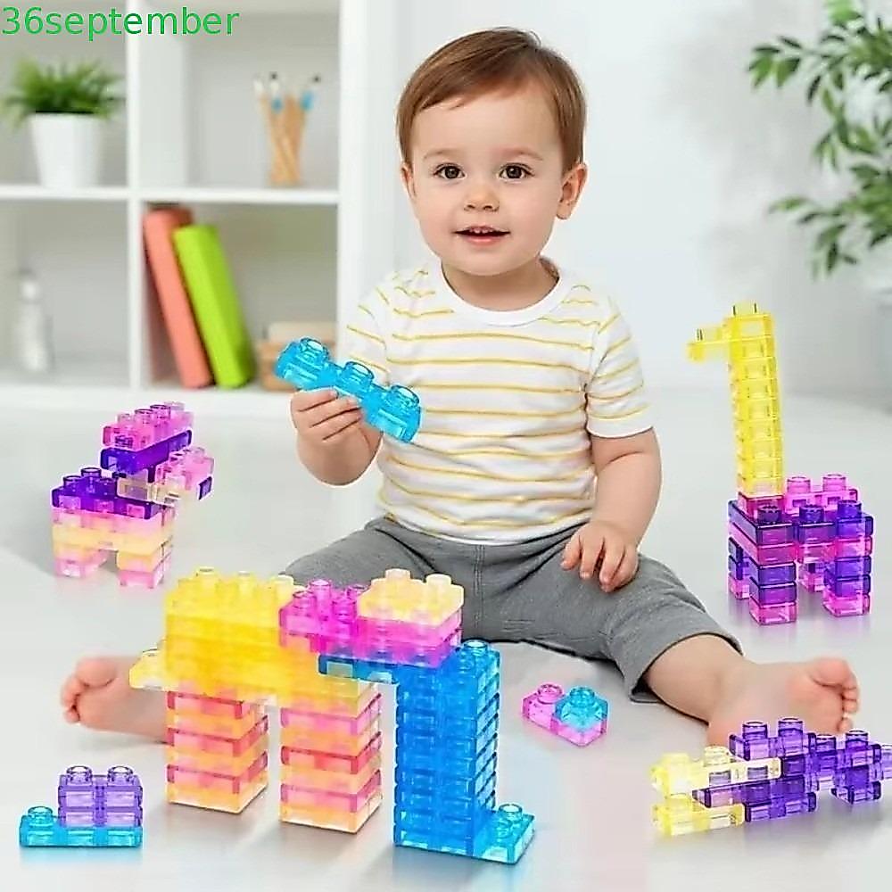 SPEPEMBER Jelly Building Blocks, Soft Jelly ยืดหยุ่น Squishy Building Blocks, Sensory ของเล่น Stacka