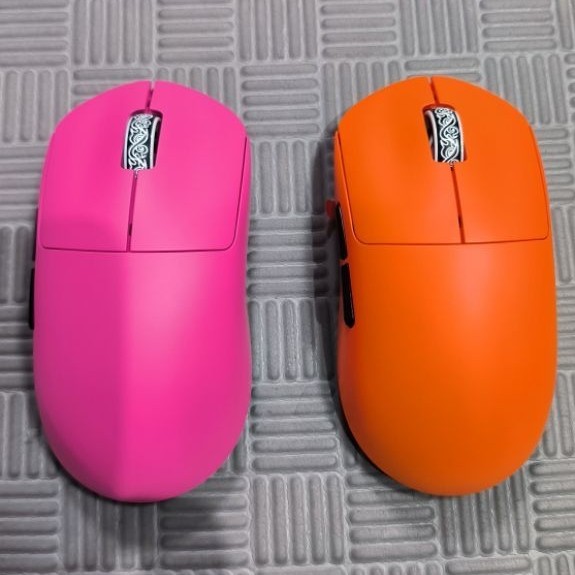 Incott G23 SE สีส้ม / สีมพู มือสองสภาพดี อุปกรณ์ครบ Wireless gaming mouse (Hot swap Switch)