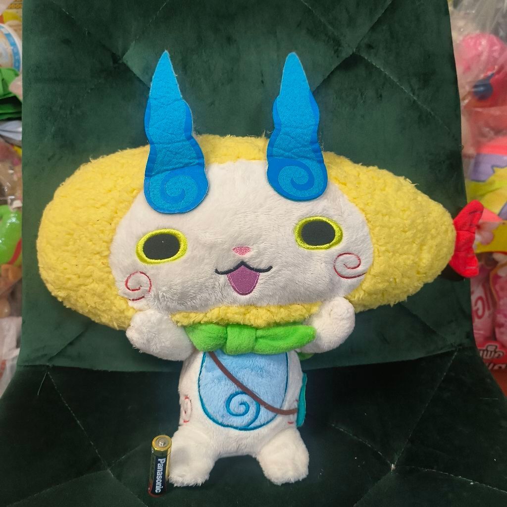 ตุ๊กตาแมวโยไค โคมาซัง ในร่างเทงโคมะ โยไควอทช์ Komasan Tenkoma Yokai Watch Plush Doll