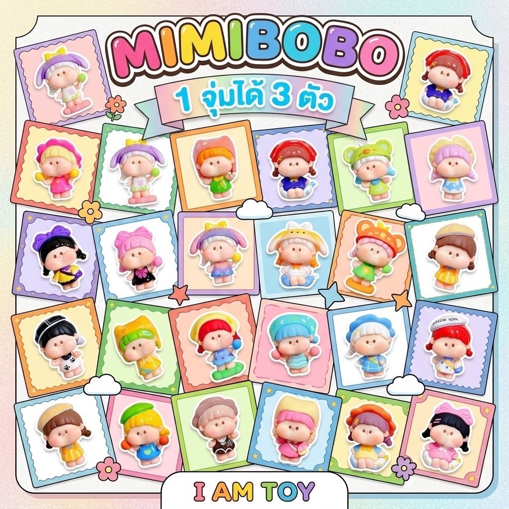 [ได้ 3 ตัว](ย219) โมเดล มินิ : Mimi Bobo Is Finally Here Series