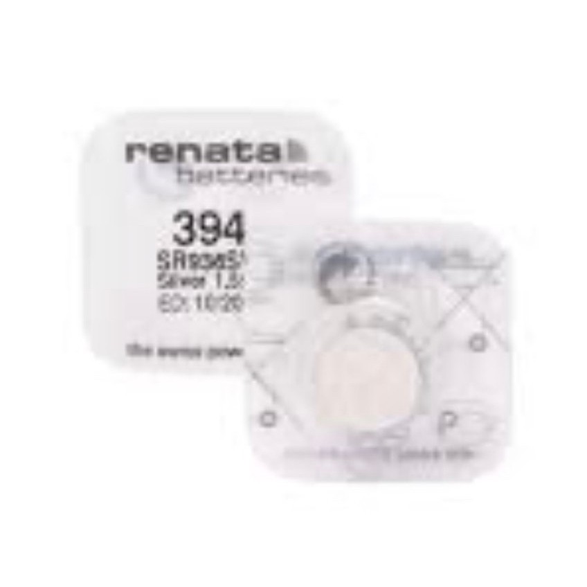 ถ่านกระดุม Renata 394, SR936SW  1.55V จำนวน 1ก้อน Silver Oxide Battery ของใหม่ ของแท้
