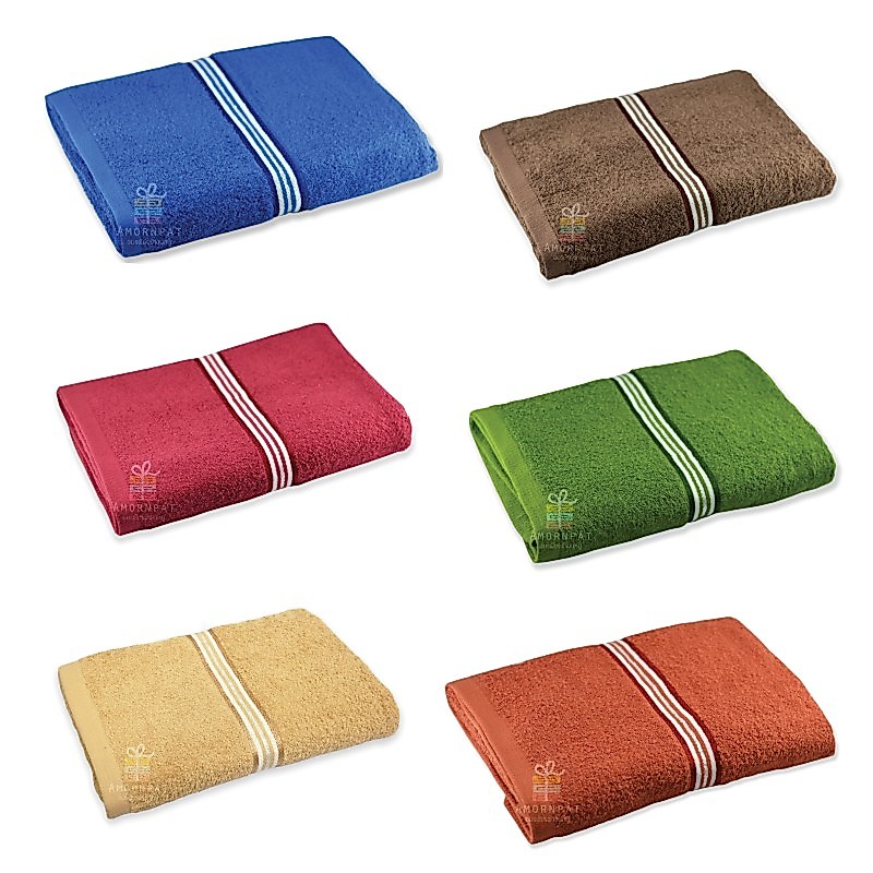 ผ้าขนหนูสีเข้มขนาดนุ่งห่มตัว27x54"Cotton100%