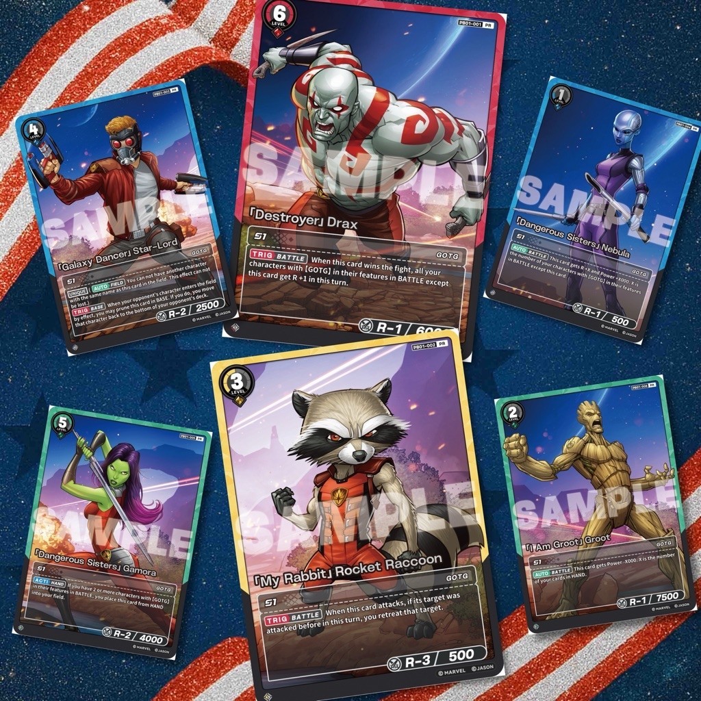 Marvel Hero Rush " Promo BP01-A " ทั้งหมด 6 แบบ