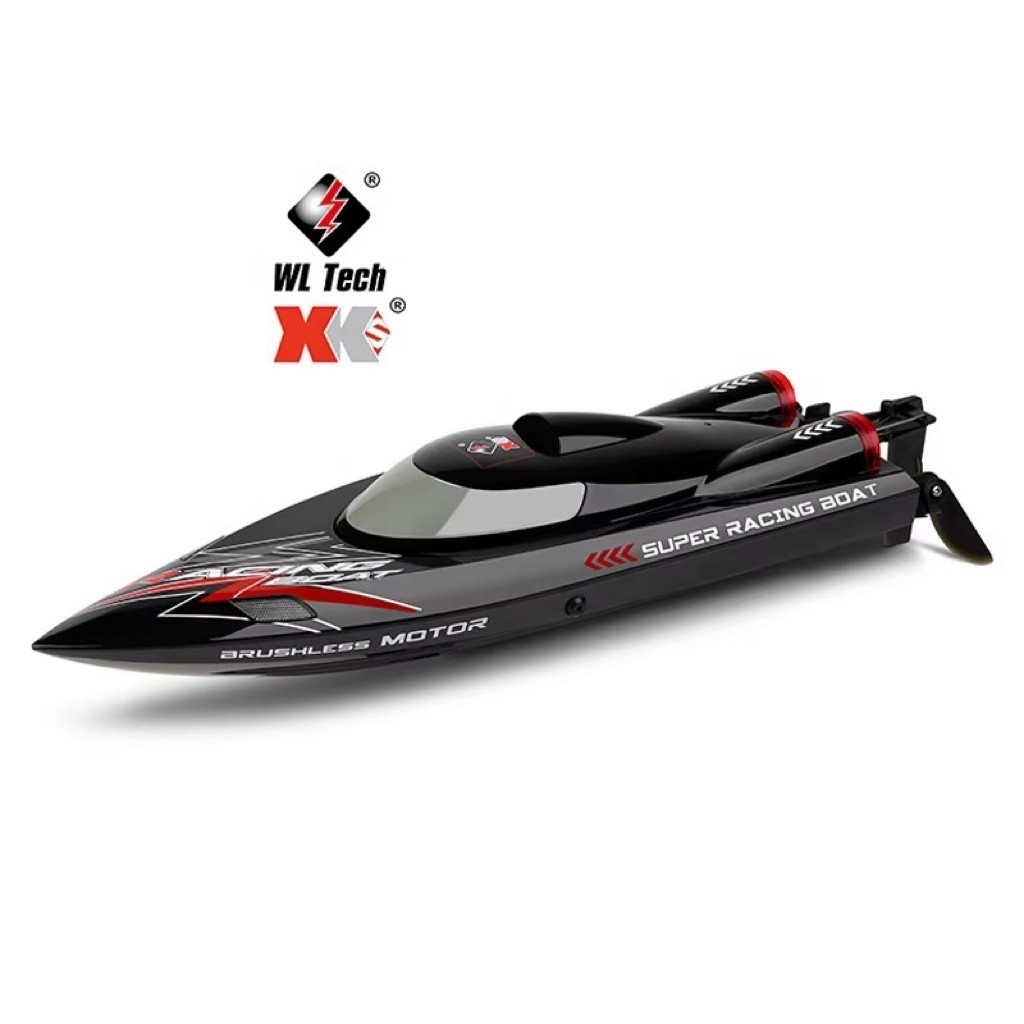 เรือบังคับวิทยุWLtoys WL916 RC(มอเตอร์บัสเลส)ระบบไฟฟ้าความเร็ว55km/hรีโมท2.4GHz แบตเตอรี่ชาร์จอุปกรณ