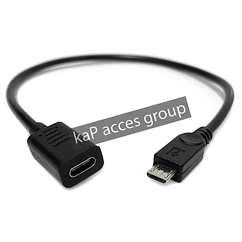 สายแปลง Micro USB / Type C USB 3.1 (ตัวเมีย) cable 30ซม. สายต่อ หัว type c