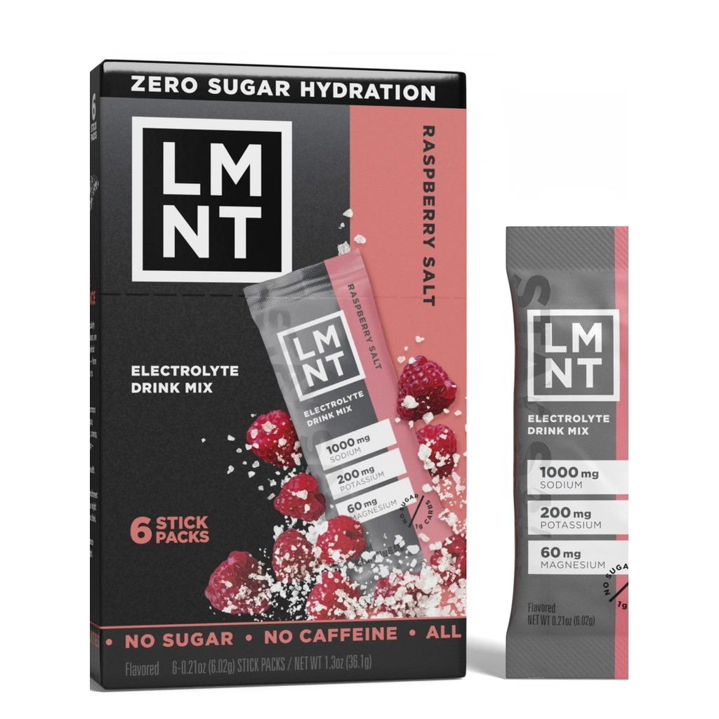 (พร้อมส่งจากไทย) LMNT Zero Sugar Electrolyte Drink Mix - 6 Sticks Pack
