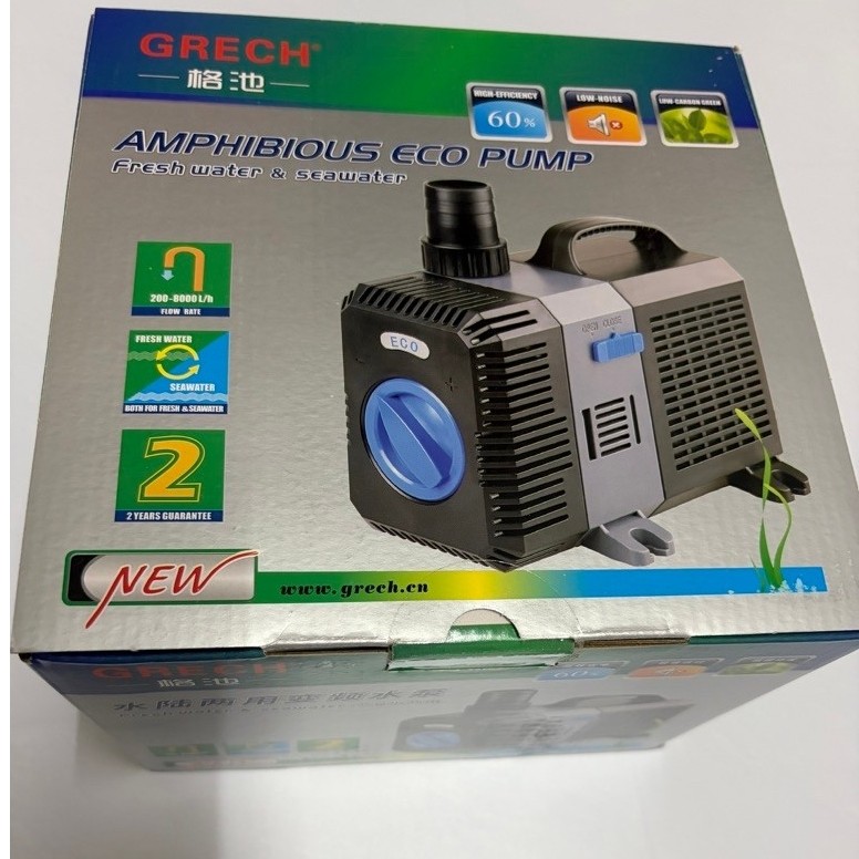 ปั๊มน้ำ Grech CTP5000ลิตร-16000ลิตร/ชั่วโมง waterpump อินเวอร์เตอร์ ประหยัดไฟ60% สำหรับบ่อปลา/น้ำพุ