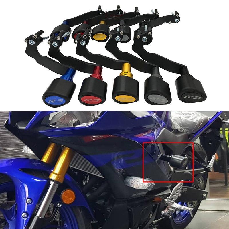CNC รถจักรยานยนต์ R3 กรอบเครื่องยนต์ Crash Slider Falling Protector สําหรับ Yamaha YZF-R3 V2 V3 2019