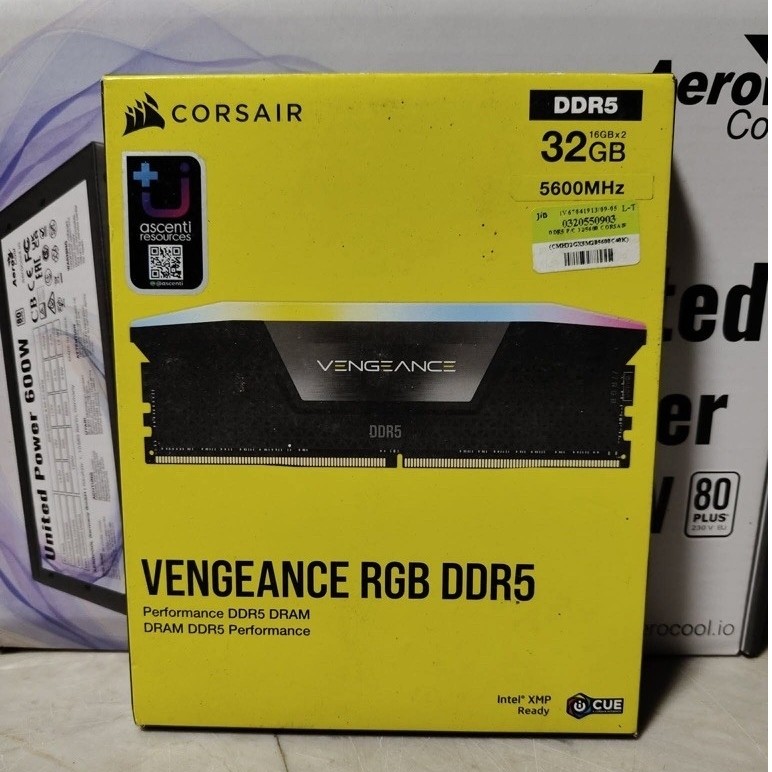 DDR5 CORSAIR 32GB BUS5600 RGB