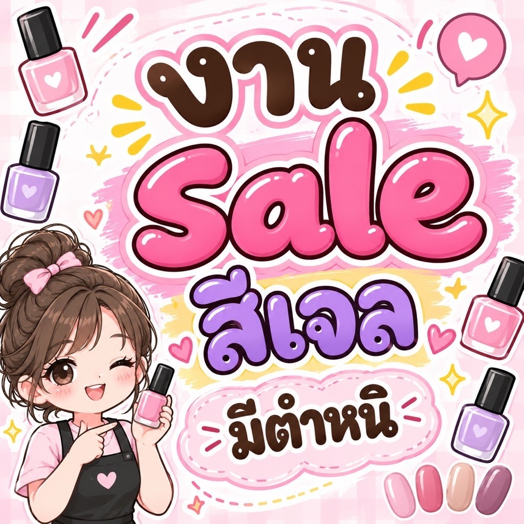 งานsaleสีเจล มีตำหนิ ตำหนิตามรูป