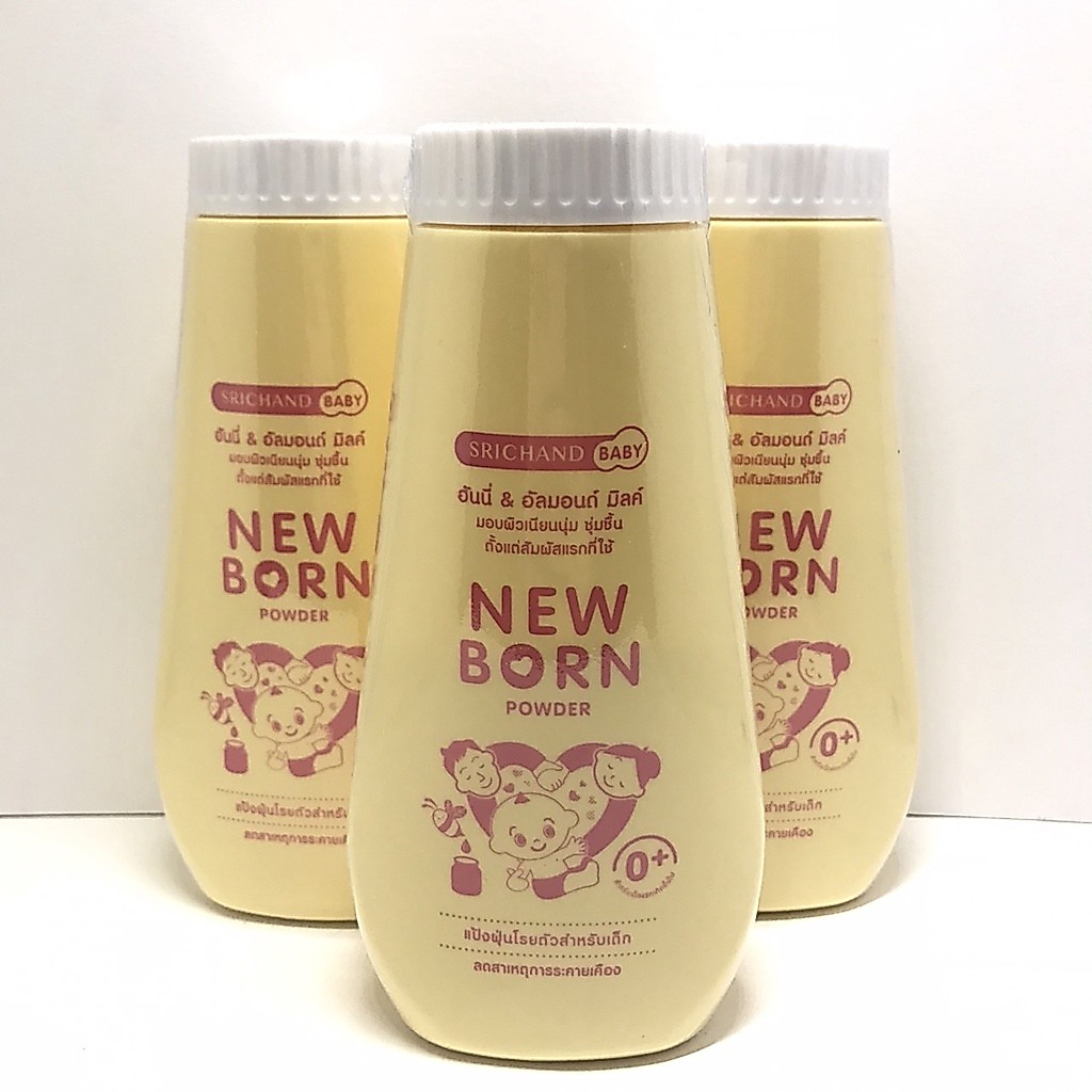 (1ขวด) แป้งศรีจันทร์ นิวบอน NEW BORN 150g