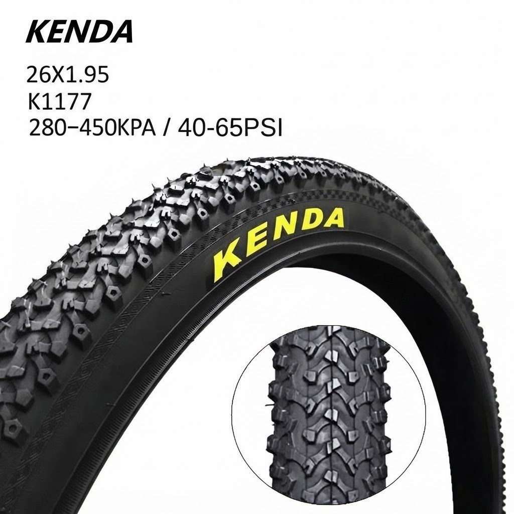 ยางนอกจักรยาน KENDA 26x1.95 (K1177) สำหรับจักรยานเสือภูเขา