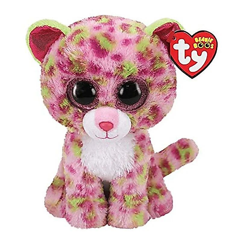 ตุ๊กตา เสือTY Beanie Boosมือ1 - LAINEY the Leopard (Glitter Eyes)
