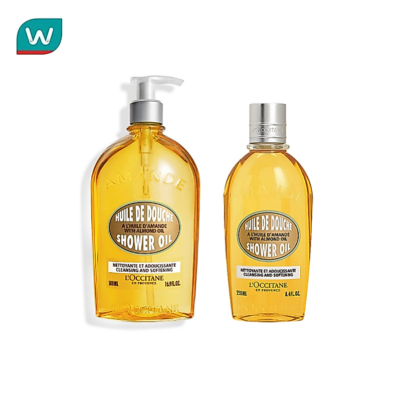(ซื้อ 1 แถม 1) Wastons  Almond Shower Oil 250ml/500ml ล็อกซิทาน ออยล์อาบน้ำ อัลมอนด์ ชาวเวอร์ ออยล์ 