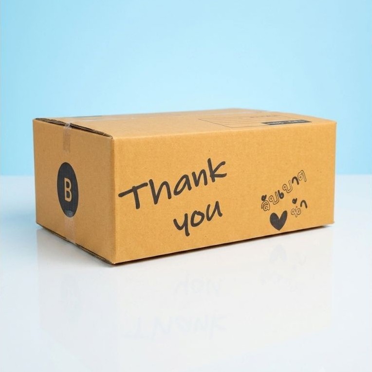 กล่องกระดาษ 3NBox กล่องพัสดุ กล่องไปรษณีย์ กล่องกระดาษลูกฟูกฝาชน กล่องคุณภาพดี ใช้กระดาษKA125 กระดาษลูกฟูก 3 ชั้น