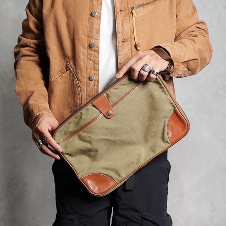 ”LL Bean” Canvas Clutch Bag