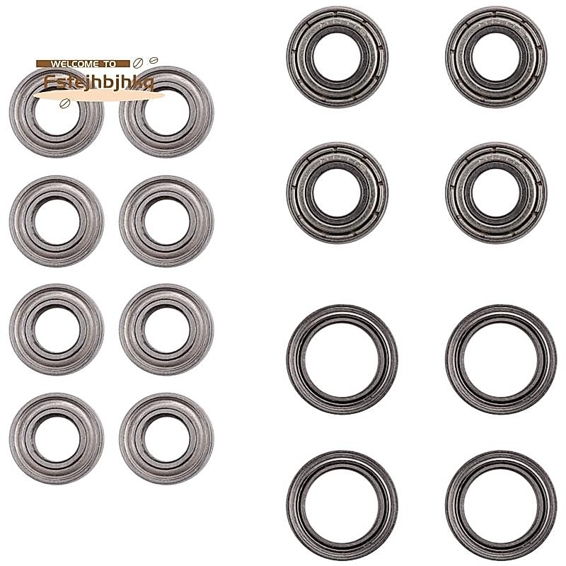 fsfejhbjhkkq16Pcs Ball Bearing Kit สําหรับ Tamiya TT02 TT-02 TT02D TT-02D 1/10 RC รถอะไหล่อัพเกรดอุป