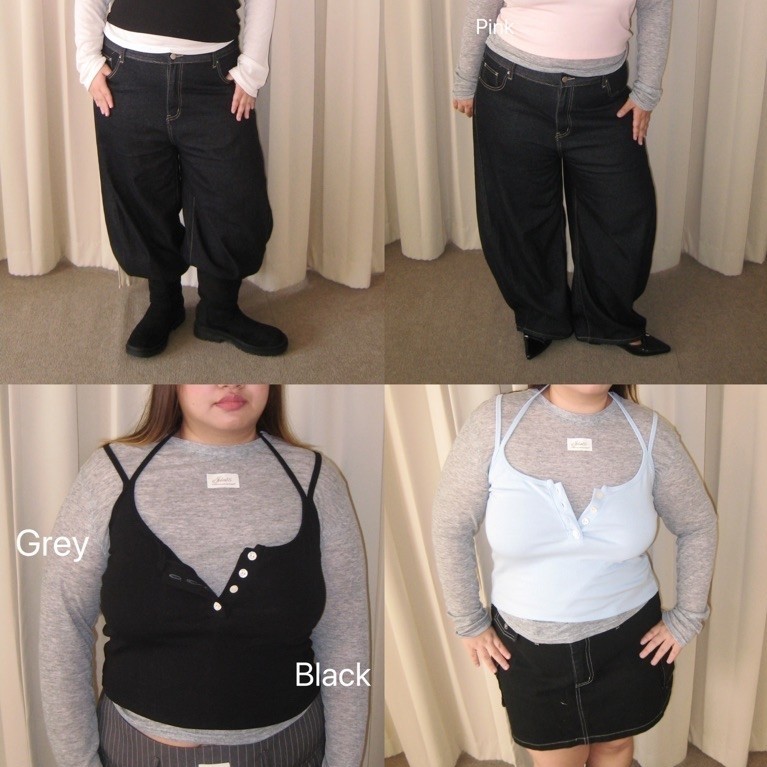 Joliese | Midi Layer Top เซ็ทเสื้อเลเยอร์สาวอวบ