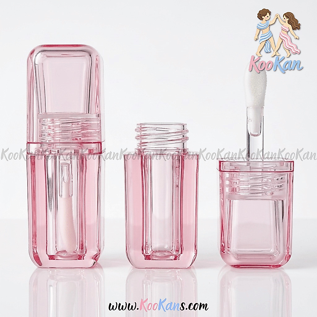 พร้อมส่ง หลอดลิป หลอดคอนซิลเลอร์ หลอดเครื่องสำอาง สีชมพูใส ขนาด 4 ml