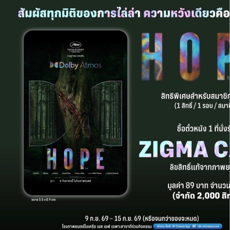 Zigma card  Hope/โฮป
