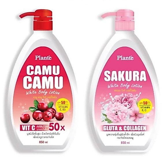 Plante White Body Lotion แพลนเต้ บอดี้ โลชั่น SPF 50 PA+++ ปริมาณ 850ml.