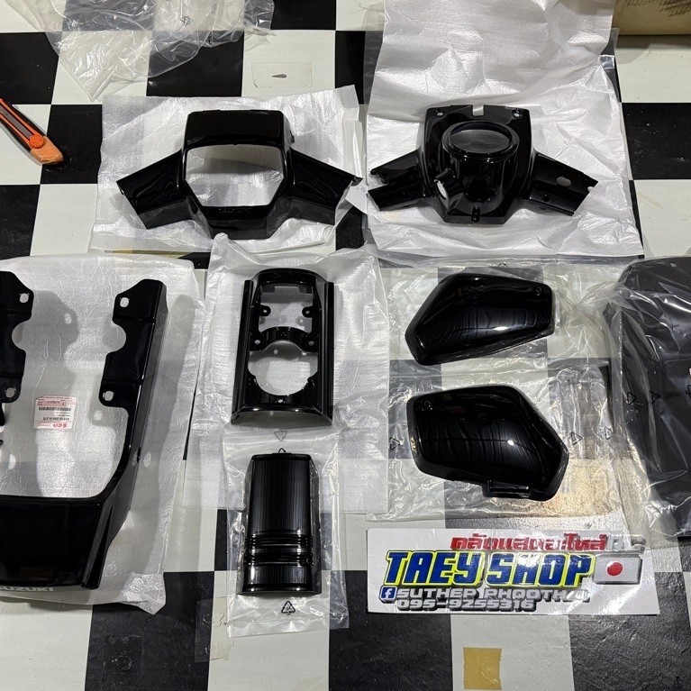 ชุดสีดำแท้ Suzuki RC80-100 ทั้งคัน