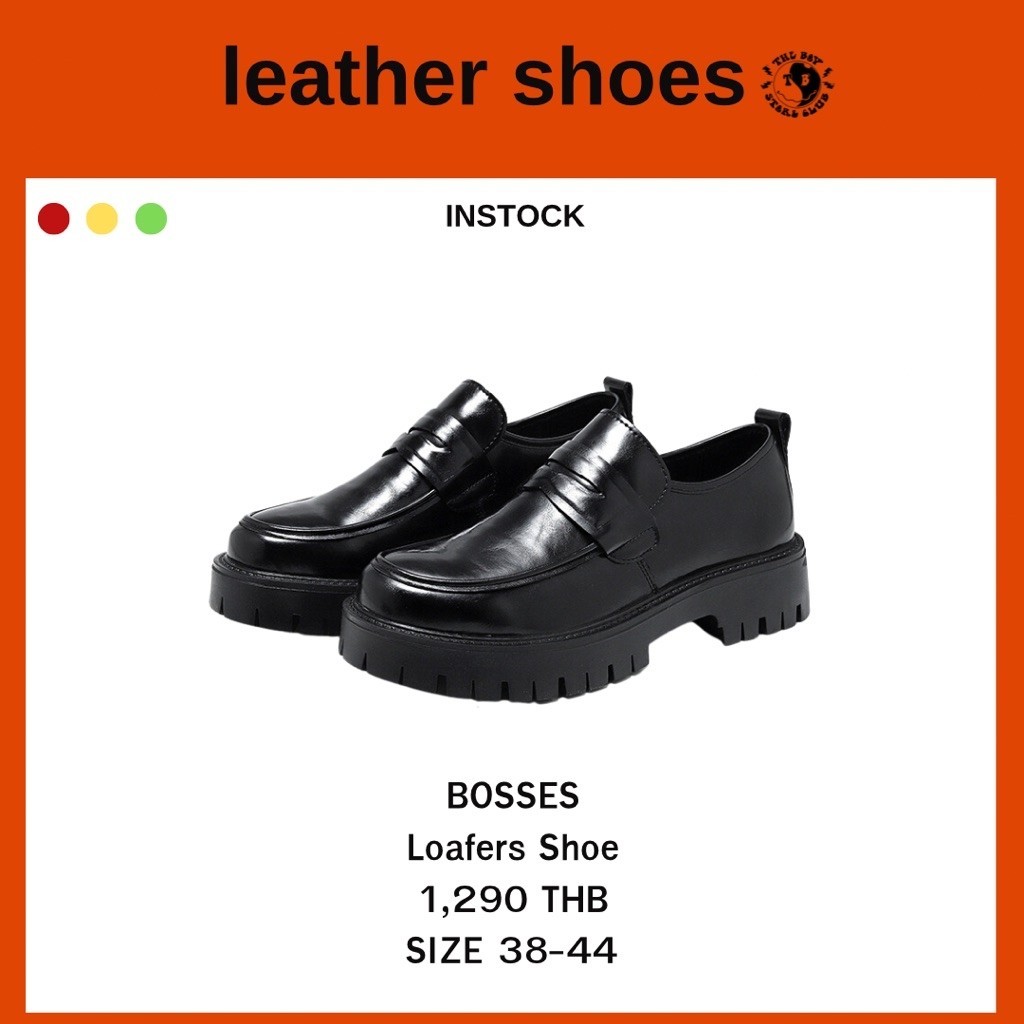 THEBOY-BOSSES Black Loafer Shoe รองเท้าโลฟเฟอร์