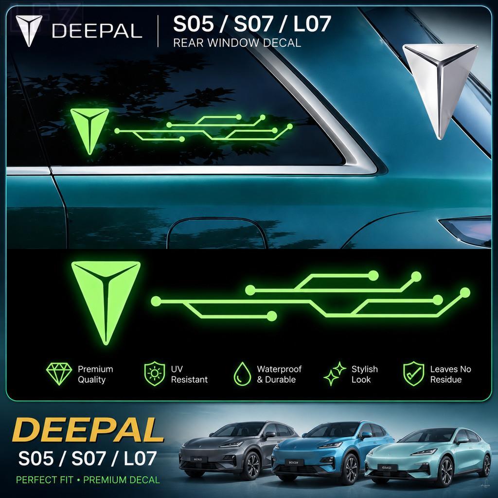 เหมาะสําหรับ DEEPAL S05 S07 L07 ด้านหลังหน้าต่างตกแต่งภายในสติกเกอร์ชุด desal s05 s07 l07 อะไหล่รถยน