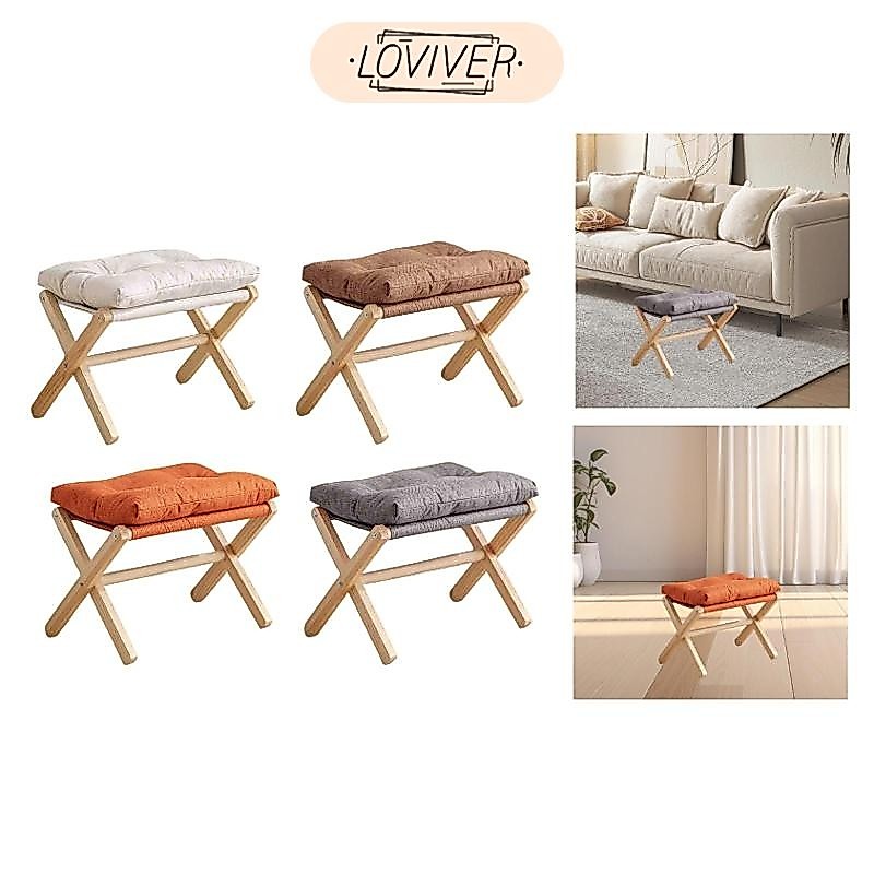LOVIVER สตูลวางเท้า Ottoman เก้าอี้ที่นั่งโซฟาสตูล Minimalism เท้าสตูลสําหรับบ้านห้องนอน Dressing Room Doorway Entryway