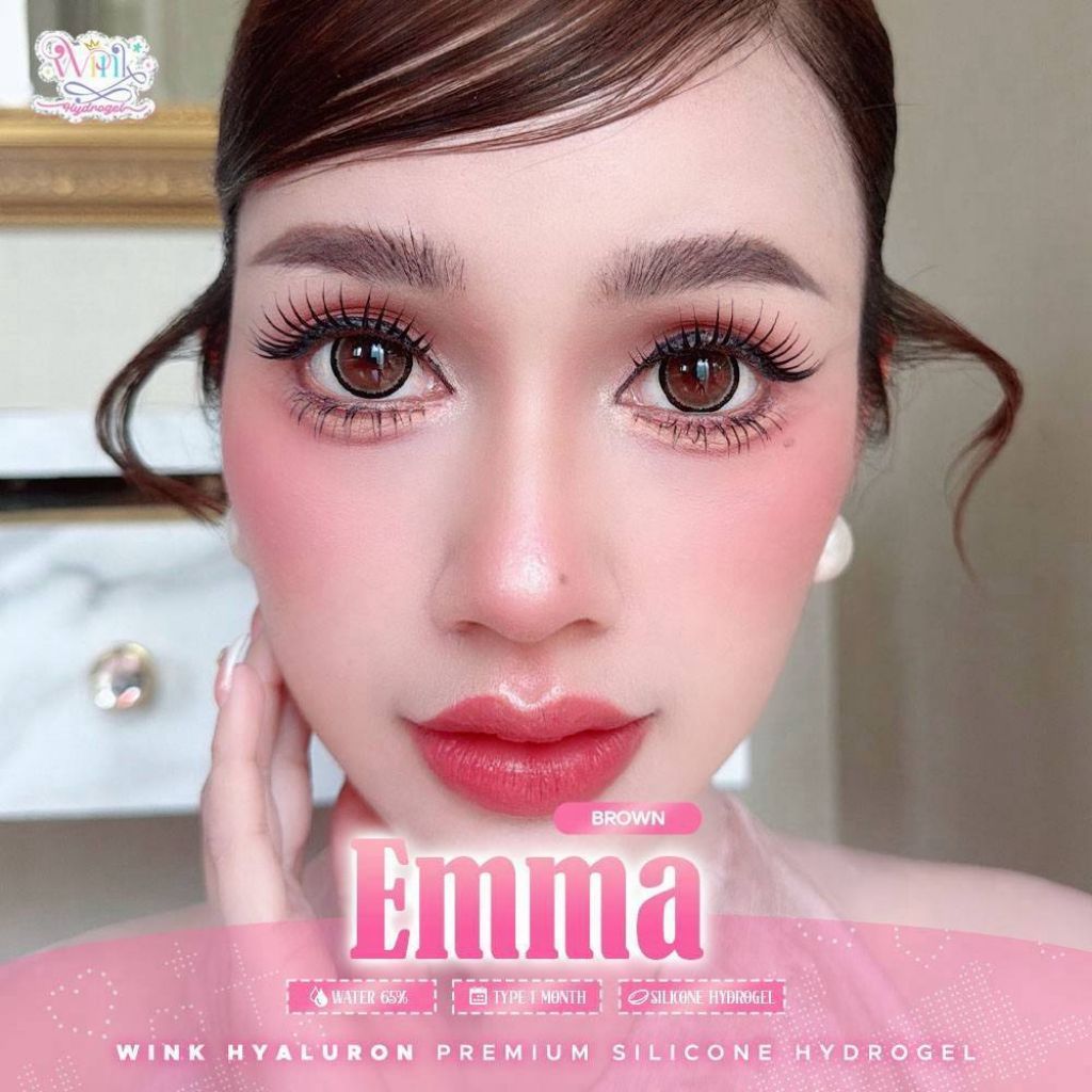 คอนแทคเลนส์ เลนส์เจ้าหญิง อย.ไทย ค่าอมน้ำสูง 65% รุ่น Emma/Money/Nana มีสีเทา/ตาล Gray/Brown มีค่าสา