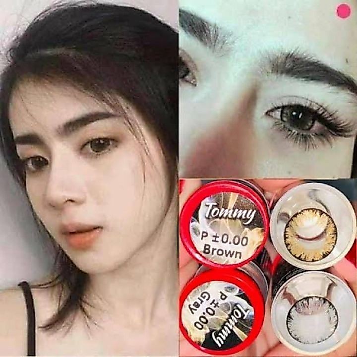 💋 **มีค่าสายตา0.00-10.00**💋Pitchy tommy Gray Brown black 💋 บิ๊กอาย สุดปัง คอนแทคเลนส์ รายเดือน มีอย สวยปังสุดๆ