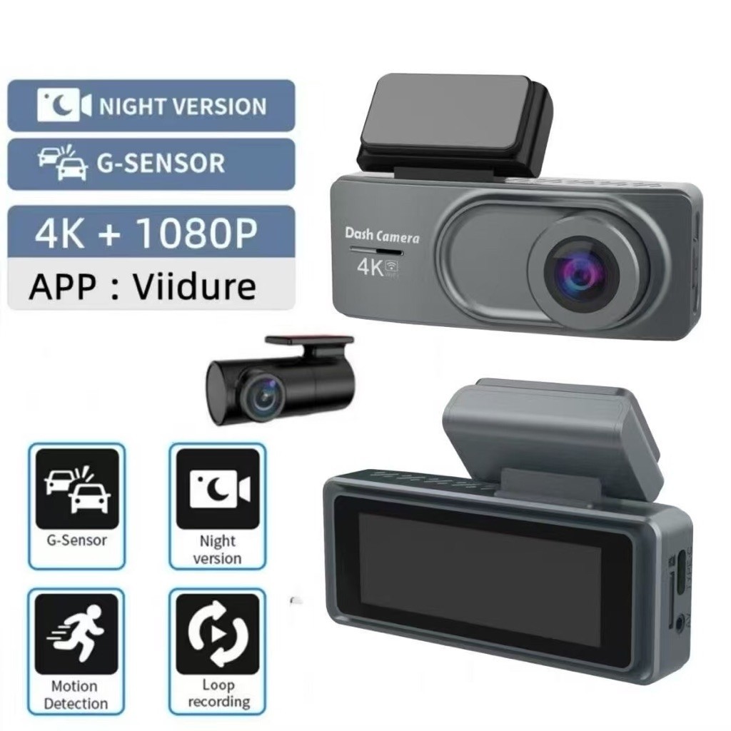 Dash cam Thailand กล้องติดรถยนต์ รุ่น Lt Dual Camera 4K/2K Wifi