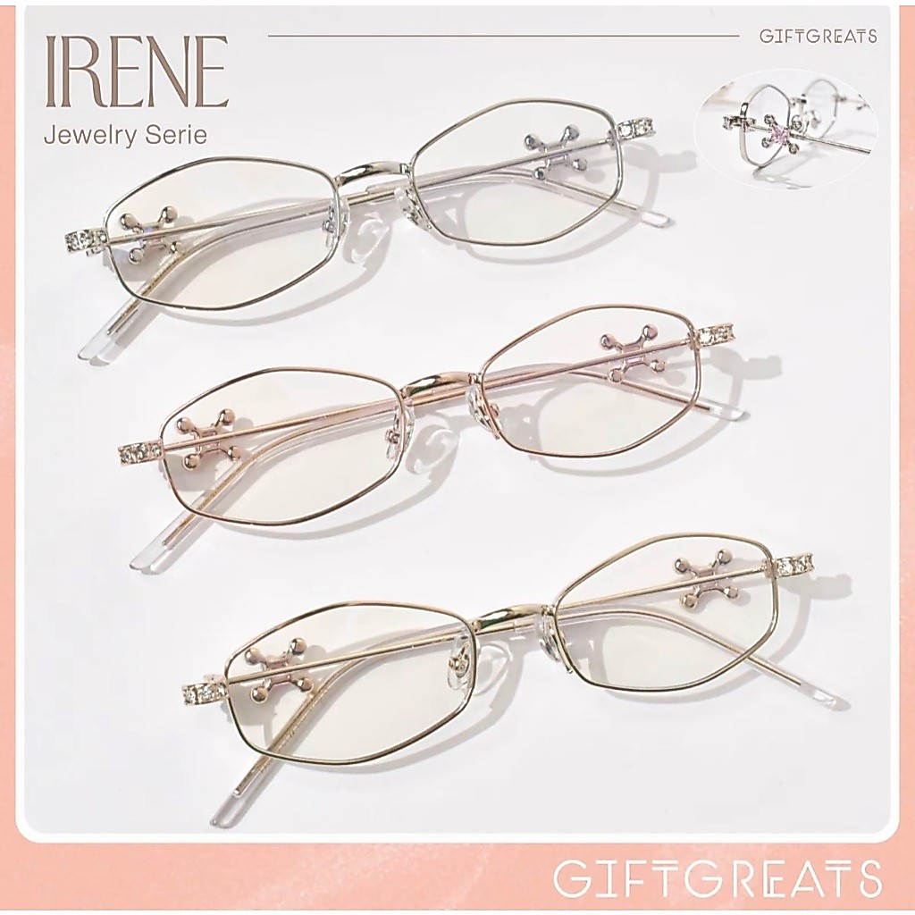 กรอบแว่น Irene ไอรีน ขาเพชร มีทั้งแบบเฉพาะกรอบ และพร้อมเลนส์