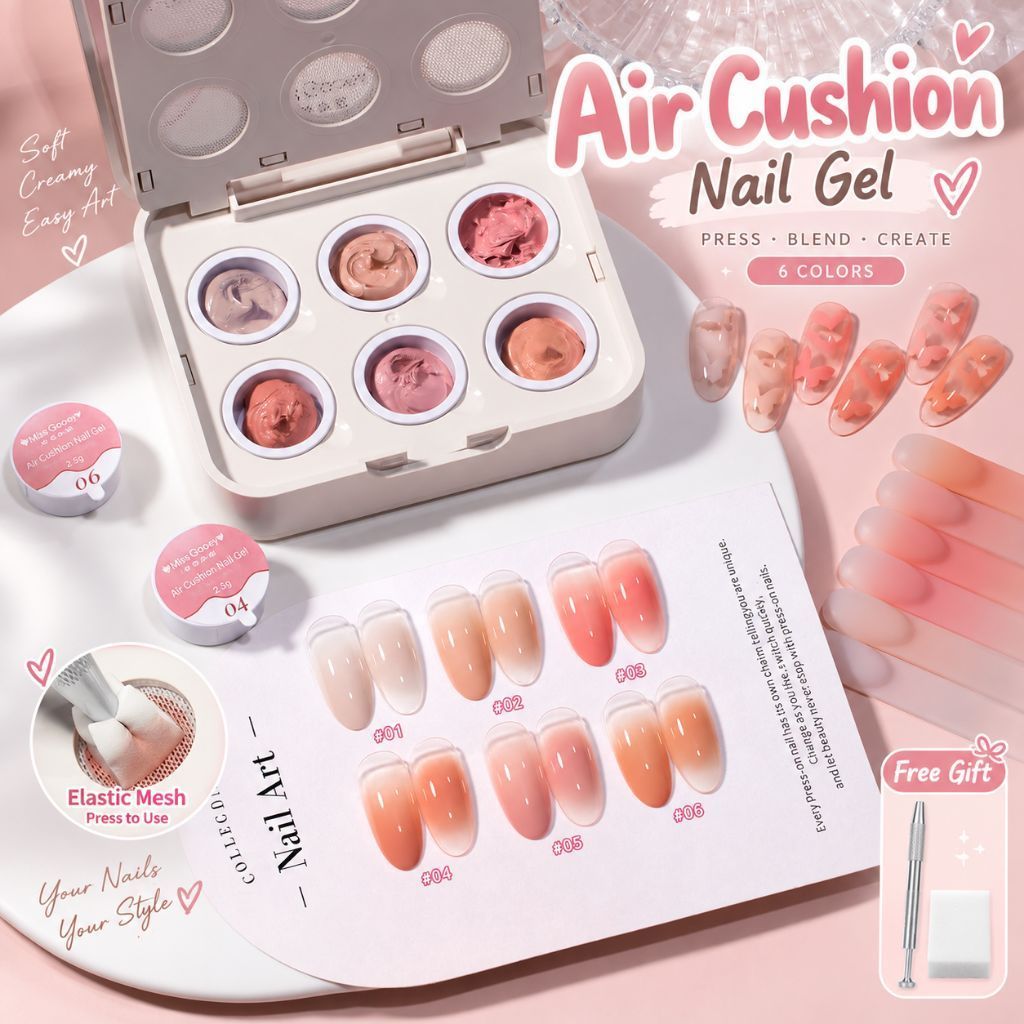 จัดส่งทันที ♡ Blush cushion gel สีออมเบร (แถมปากกา+ฟองน้ำ)