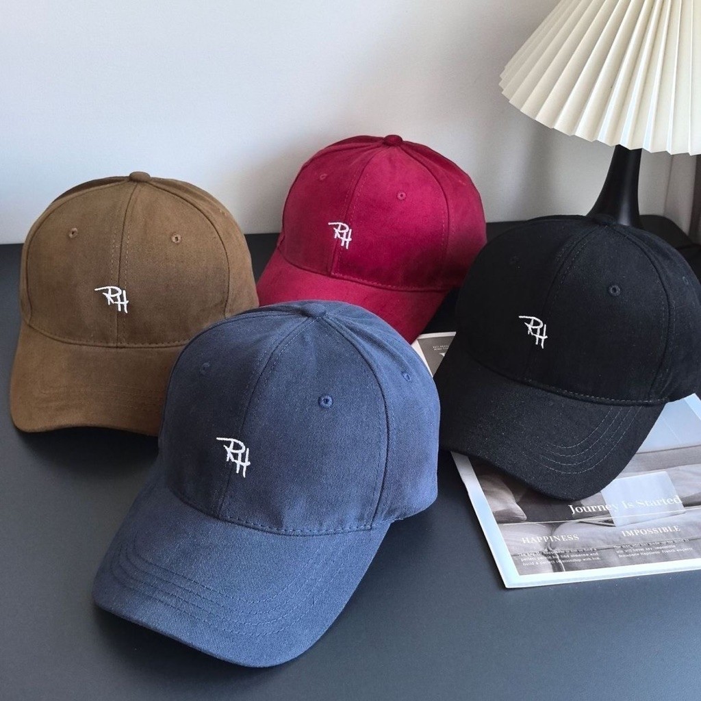 หมวกแก๊ป ปักลาย RH มี6สีให้เลือก ผ้าดีมากๆ ตรงปก ใส่ไปได้ทุกที่ หมวกสวย น่ารัก