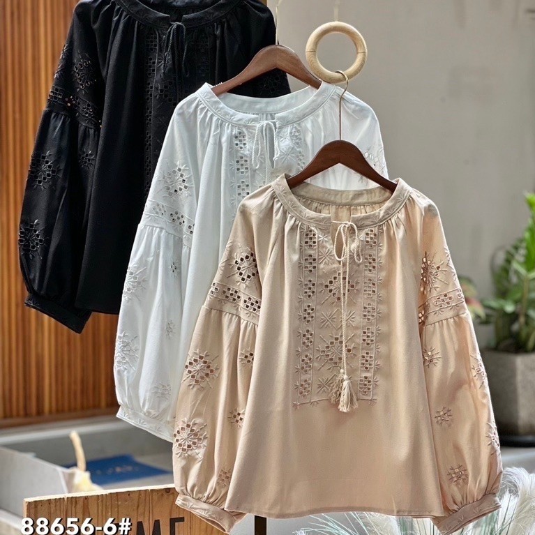 เสื้อปัก งานแพง มาใหม่ อก 42“ยาว 24”(ขนาดจะอยู่มุมซ้ายล่างของภาพค่ะ) Nudyda เสื้อสาวอวบ สาวเจ้าเนื้อใส่ได้ค่า