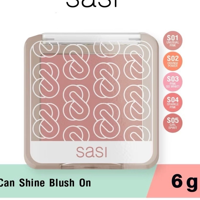 พร้อมส่ง💓| Sasi Girls Can Shine Blush On & Girls Can Be Bold Blush On ศศิ บลัชออน 6g. ❎EXP.2027-2028
