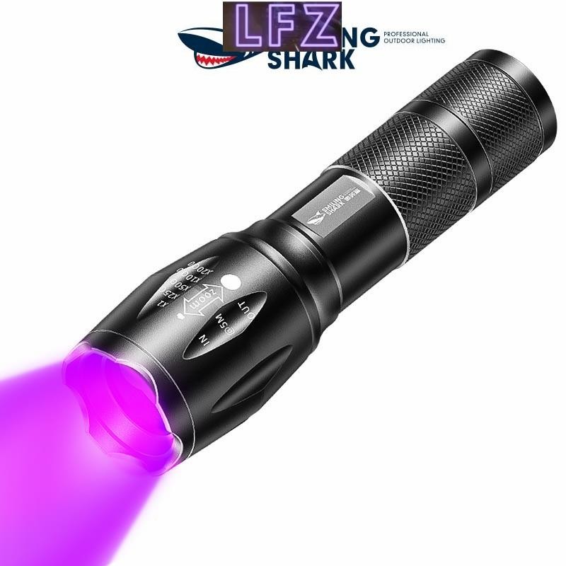 Smiling Shark SD1003E ไฟฉาย UV, ไฟฉาย LED, แสงสีม่วง, UV 365nm, หยกสัตว์เลี้ยงเชื้อราปัสสาวะตัวแทนเร