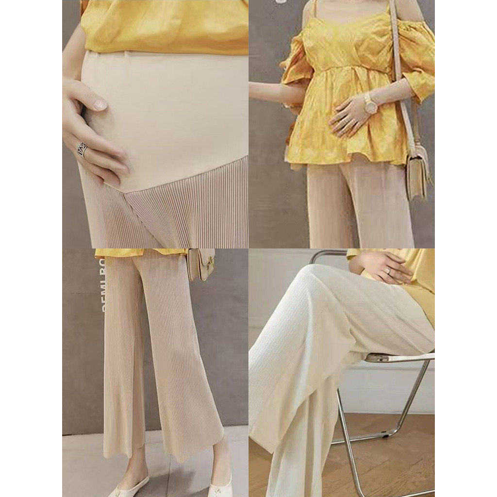 กางเกงแฟชั่นแม่ท้อง ผ้ายืด ใส่แล้วไม่อึดอัด